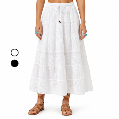 6 Panel Cotton Women's Skirt
